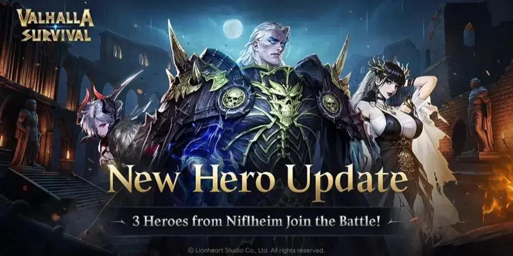Valhalla Survival Recebe Três Novos Heróis em Atualização