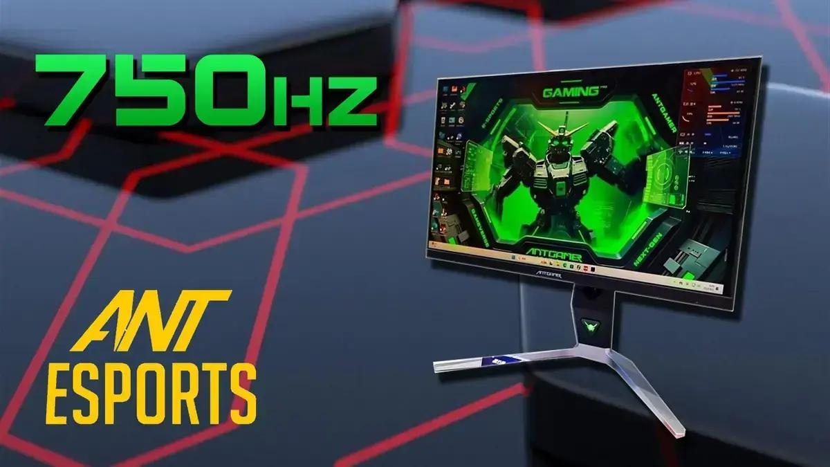 Ant Esports lança ANT257PF, o primeiro monitor gamer com 750Hz e painel Fast TN