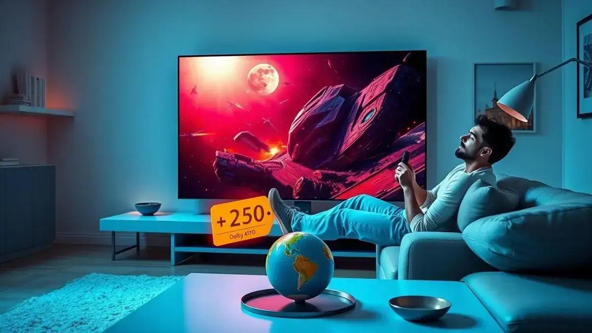 Desconto de US$ 1.000 na TV Samsung Neo QLED 2025 4K HDR+ Dolby Atmos, oferta não válida no Brasil