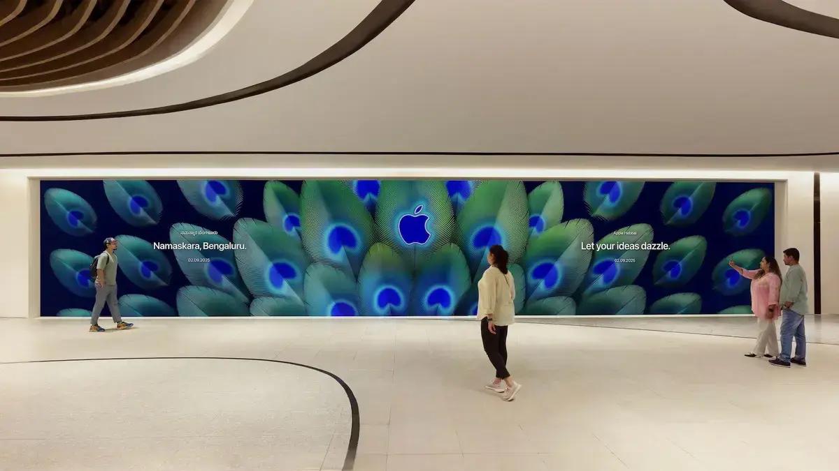 Apple inaugura nova loja em Bengaluru, Índia, com papel de parede especial para download