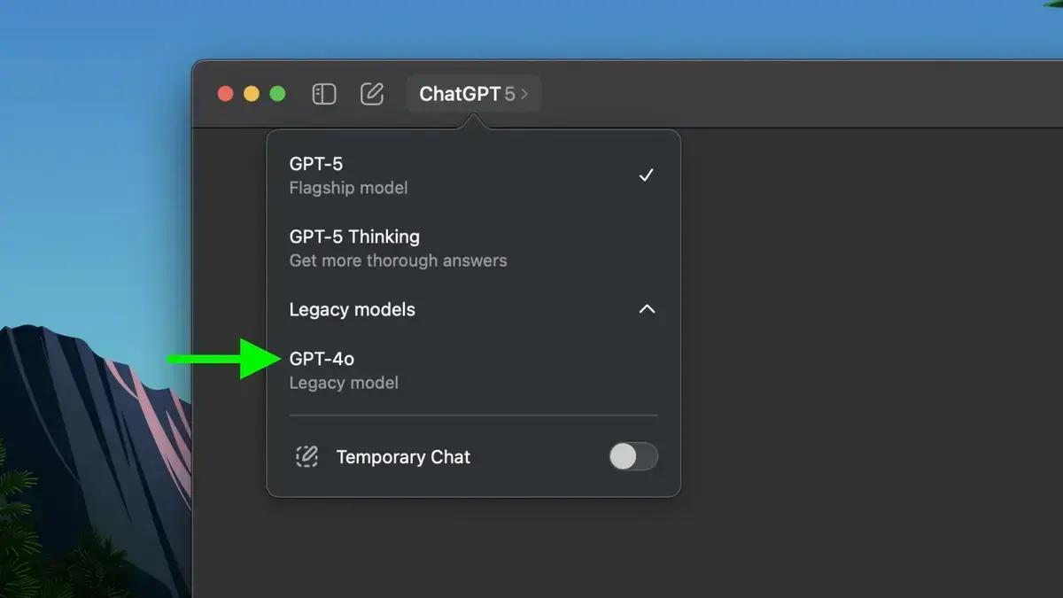 Como reativar o modelo GPT-4o no ChatGPT para Mac