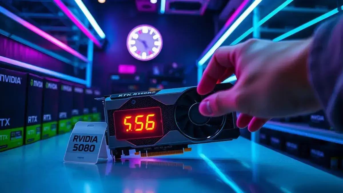Versão da Nvidia RTX 5080 disponível por preço sugerido, mas oferta é limitada e não válida no Brasil