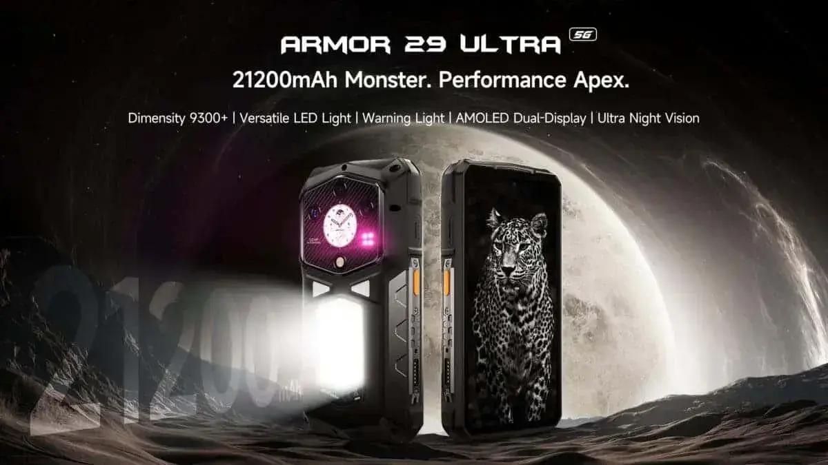 Ulefone Armor 29 Ultra é Lançado com Bateria Gigante e Alto Desempenho