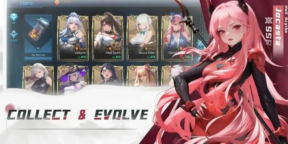 Lista de níveis em Angel Legion - Escolha as melhores personagens para sua equipe