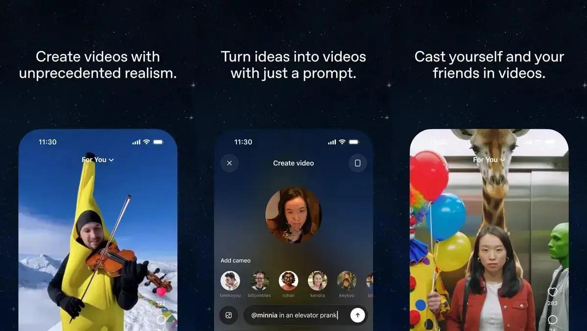 OpenAI lança Sora, app que cria vídeos realistas em IA de você e amigos