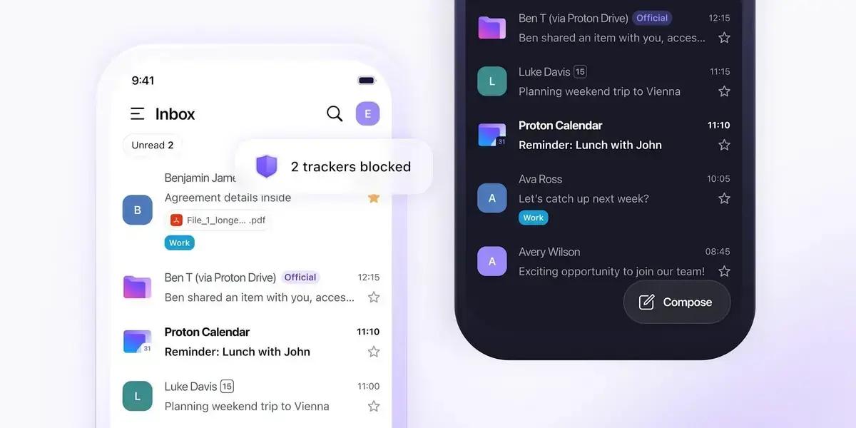 Proton Mail para iOS traz redesign e modo offline para e-mails