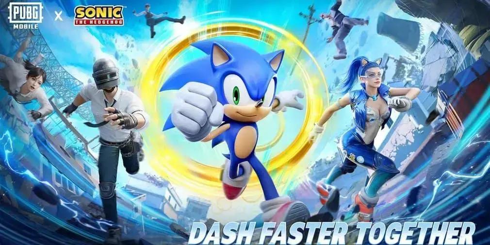 PUBG Mobile anuncia colaboração com Sonic the Hedgehog, o ouriço mais rápido