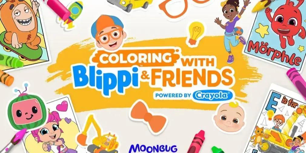 Colour with Blippi & Friends: jogo de colorir para crianças com personagens conhecidos