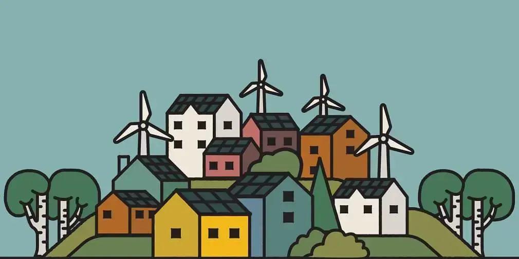 Eco Power Towns: Quebra-cabeça de cidades sustentáveis para dispositivos móveis