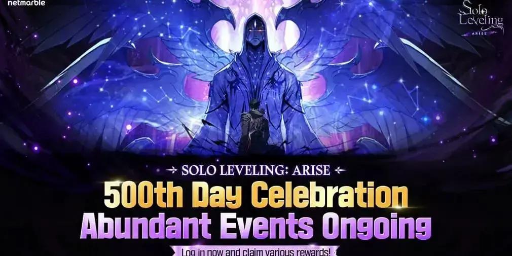 Solo Leveling: Arise comemora 500 dias com novos eventos e recompensas no jogo
