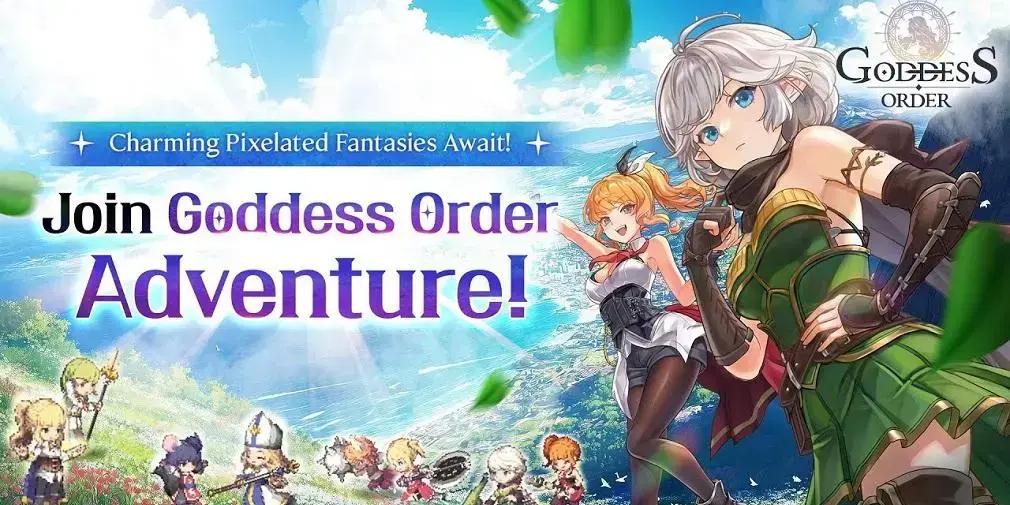 Lançamento global de Goddess Order traz combate em rolagem lateral e parceria com hololive production