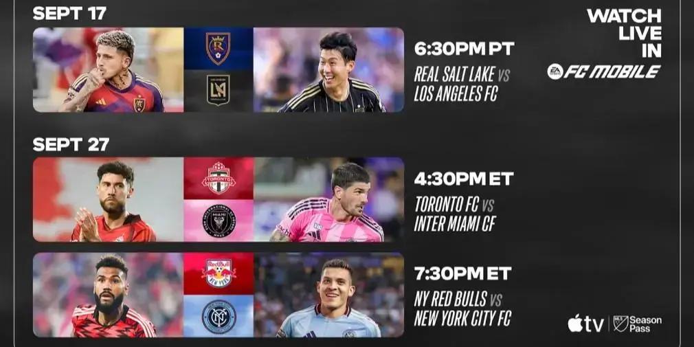 EA Sports FC Mobile transmitirá três jogos da Major League Soccer em setembro