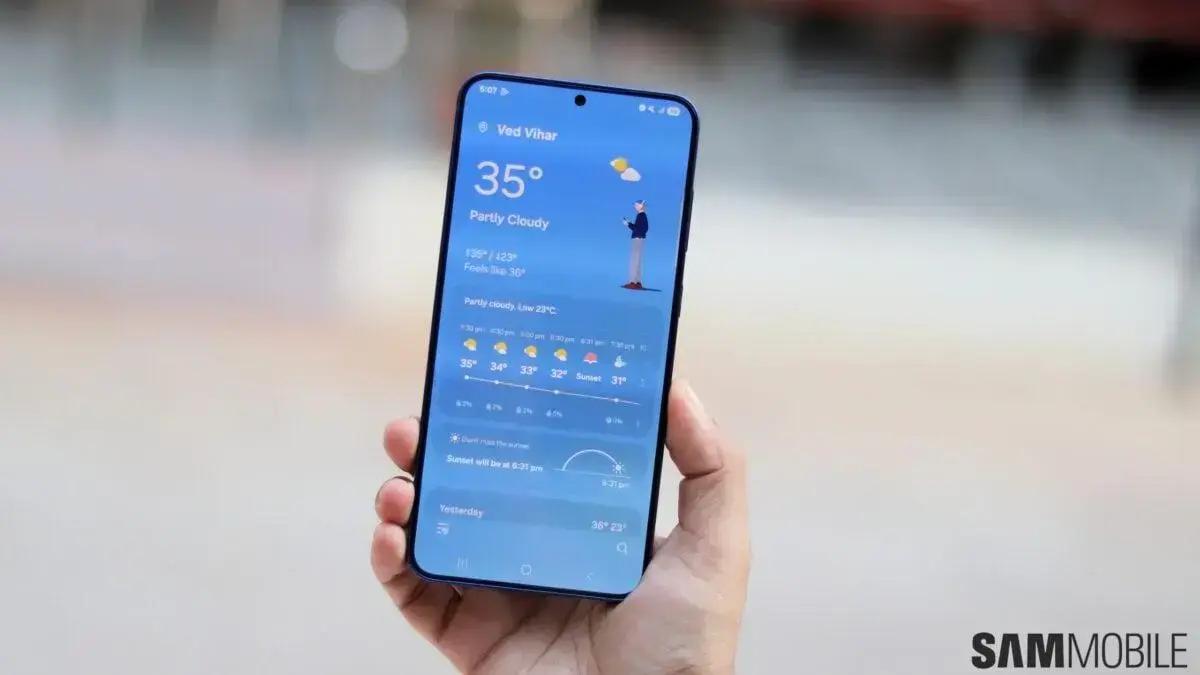 One UI 8.5 reintroduz relatório de pólen no app de clima da Samsung