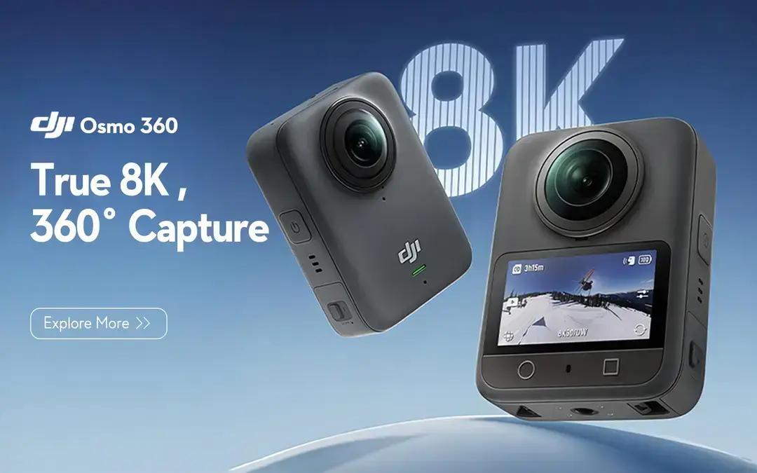 Osmo 360 da DJI: Câmera com Panorama 8K e Estabilização Avançada