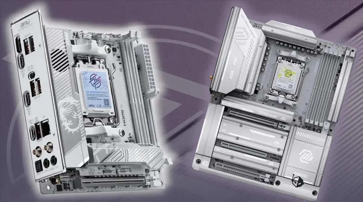 MSI amplia linha de placas-mãe AM5 com novos modelos brancos e conectores traseiros