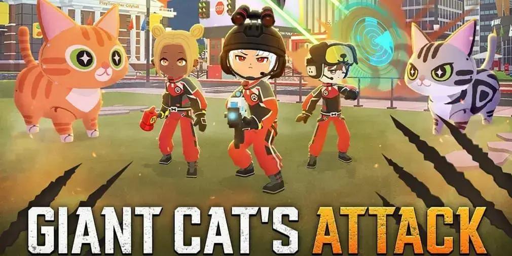 Ilha de Kaia em Play Together enfrenta invasão de gatos robóticos da C.L.A.W.