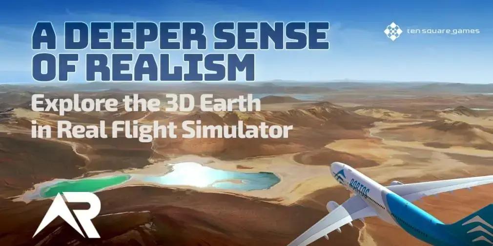 Atualização 3.0 do Real Flight Simulator traz nova forma de ver o planeta
