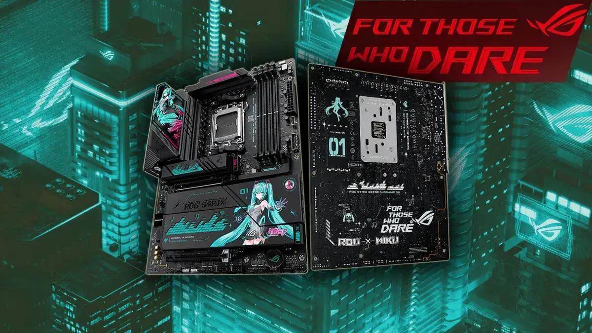 ASUS lança placa-mãe ROG Strix X870E-H Hatsune Miku por US$ 599, preço 50% maior que a versão regular