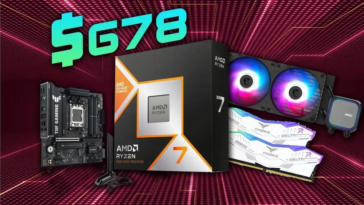 Pacote com Ryzen 7 9800X3D e placa-mãe B850 disponível por US$ 678 com memória DDR5 e cooler MSI incluso (promoção fora do Brasil)