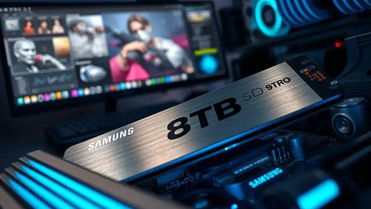 Samsung lança SSD 9100 PRO de 8TB disponível para pré-venda fora do Brasil