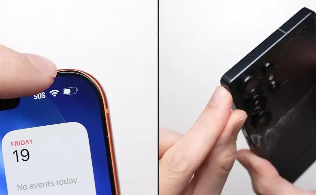 Teste de queda compara durabilidade do iPhone 17 Pro Max e Galaxy S25 Ultra