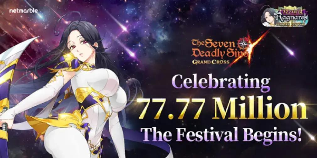 The Seven Deadly Sins: Grand Cross alcança 77,77 milhões de downloads com atualização Godlike Festival