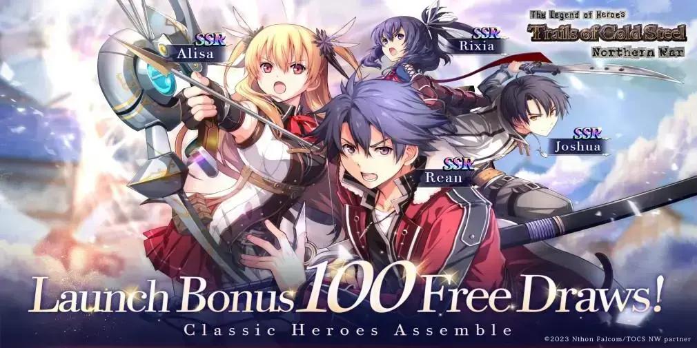 Guia completo da lista de níveis e reroll de Trails of Cold Steel: Northern War