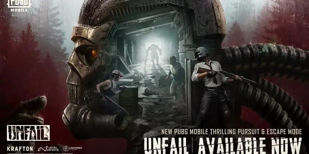 PUBG Mobile lança modo Unfail, inspirado em Dead by Daylight, como primeira experiência assimétrica