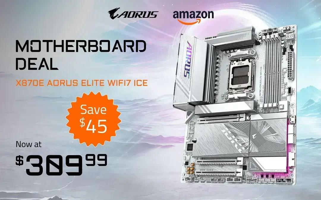 Placa-mãe GIGABYTE X870E AORUS ELITE WIFI7 ICE traz recursos avançados por US$ 309,99 (não válido no Brasil)