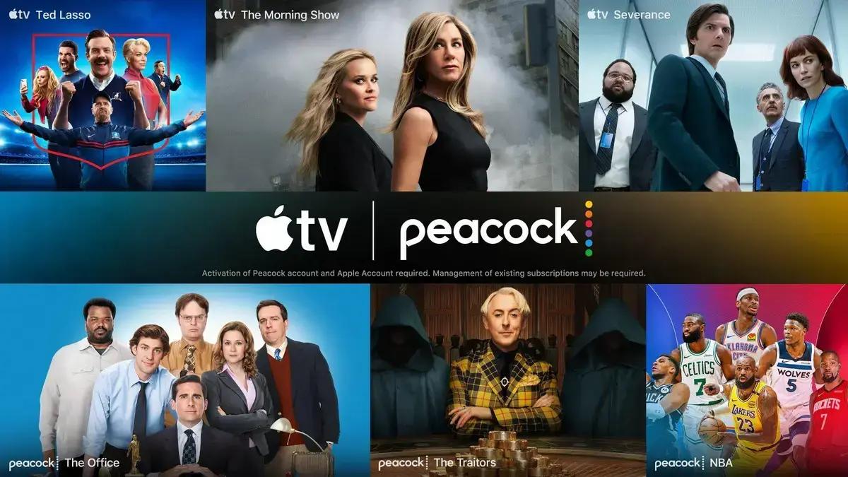 Apple TV e Peacock lançam pacote de streaming por US$ 15 mensais, desconto de 30% (não disponível no Brasil)