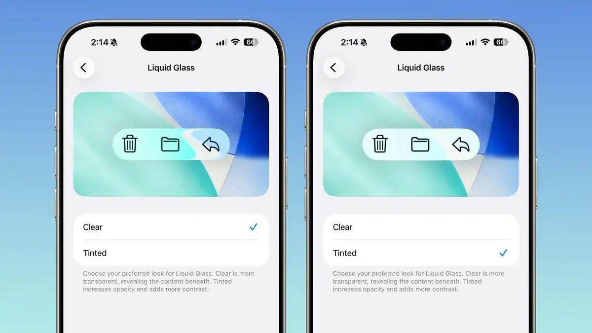 iOS 26.1 Beta 4 traz ajuste para controlar a transparência do recurso Liquid Glass