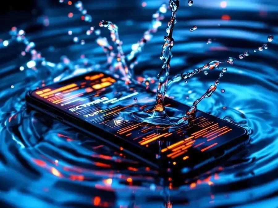 O que acontece se o seu celular molhar?