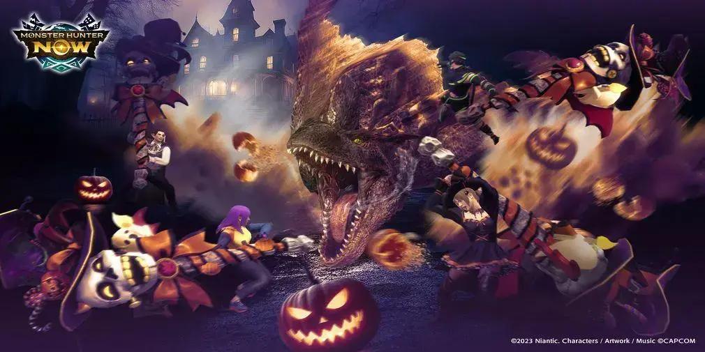 Evento de Halloween em Monster Hunter Now traz nova variante perigosa do Tigrex