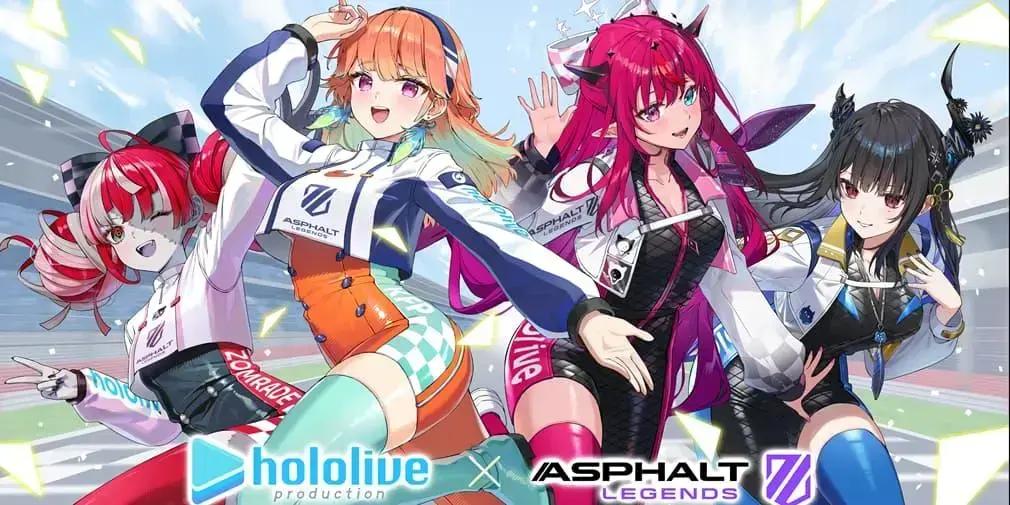 Retorno da colaboração Hololive em Asphalt Legends com VTubers por tempo limitado
