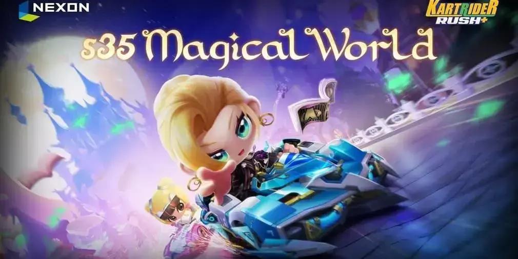 Temporada 35 de Kartrider Rush+ traz mundo mágico com novidades
