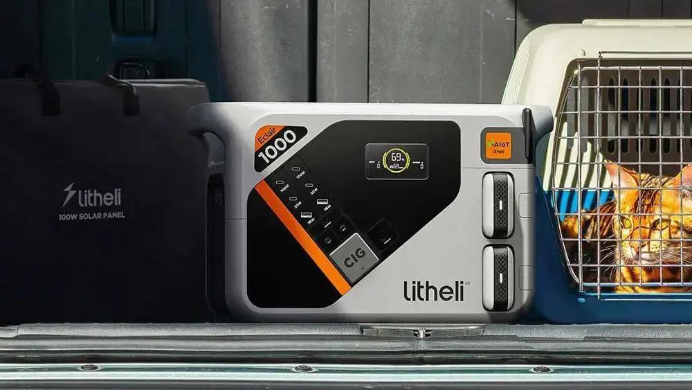 Litheli Eclair 1000: Estação de Energia Portátil com Baterias Integradas (Oferta Internacional)