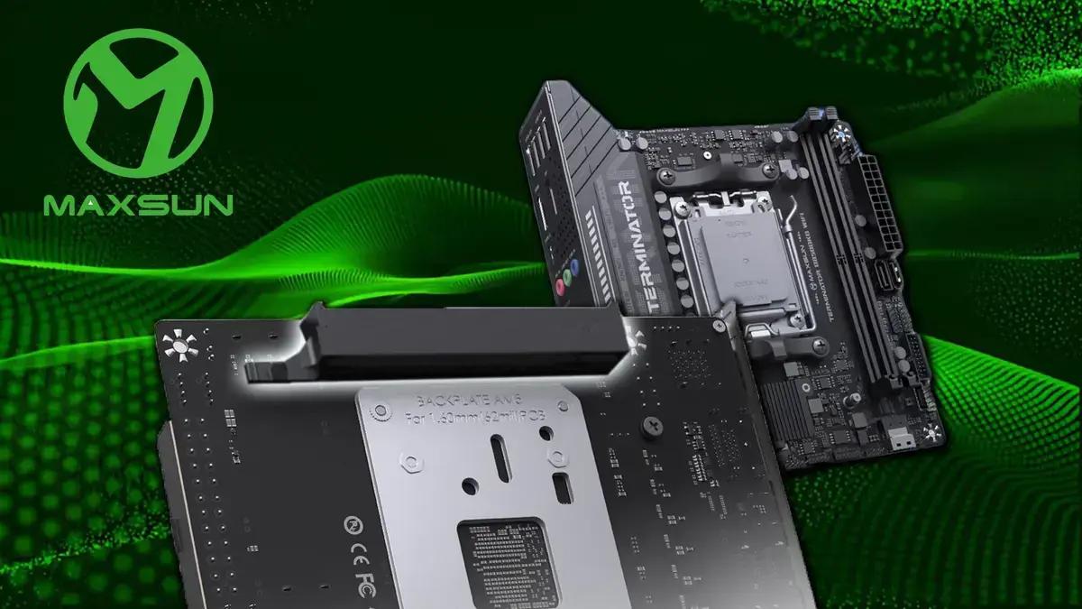 MAXSUN lança placa-mãe B850 BKB WiFi com slot de GPU na parte traseira para AMD