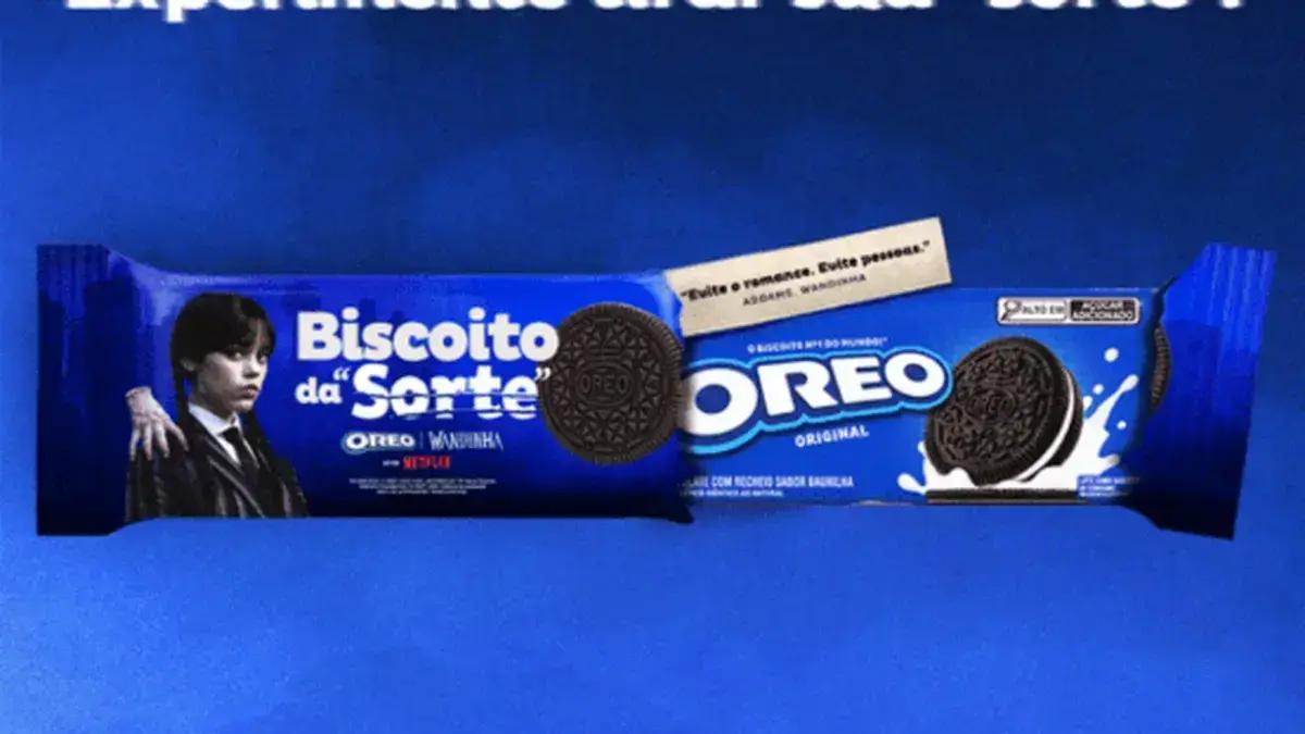 Oreo lança edição limitada inspirada na série Wandinha