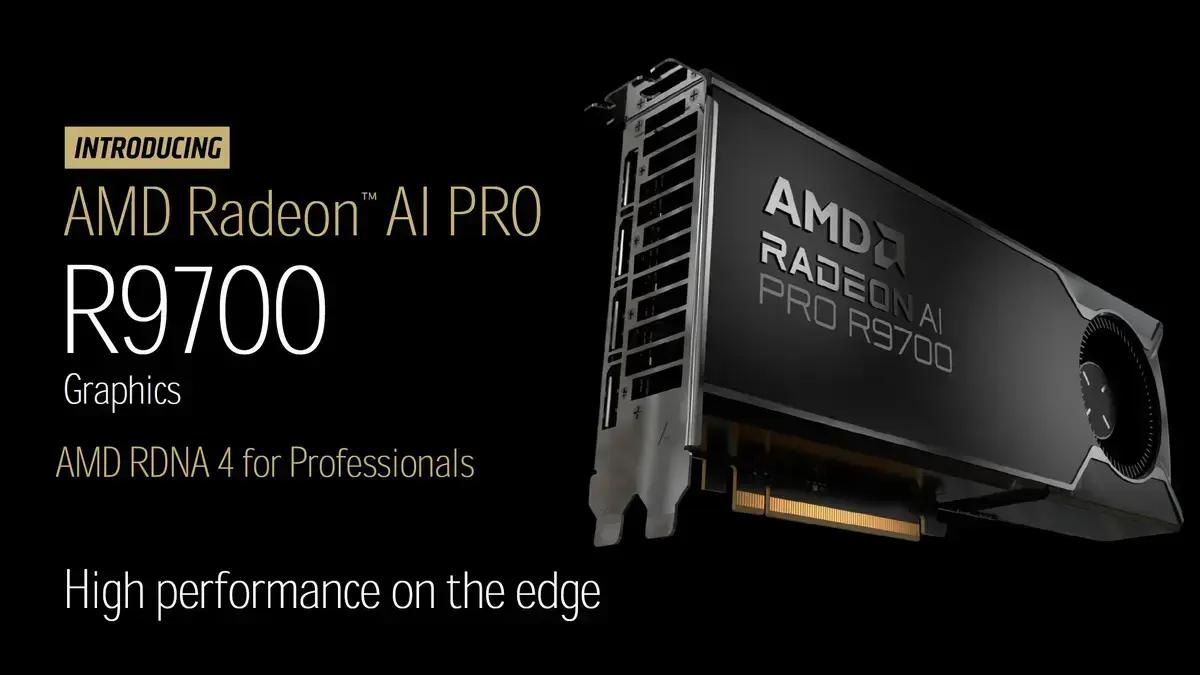 AMD anuncia preço e data de lançamento da GPU Radeon AI Pro R9700 por US$ 1.299 (não no Brasil)