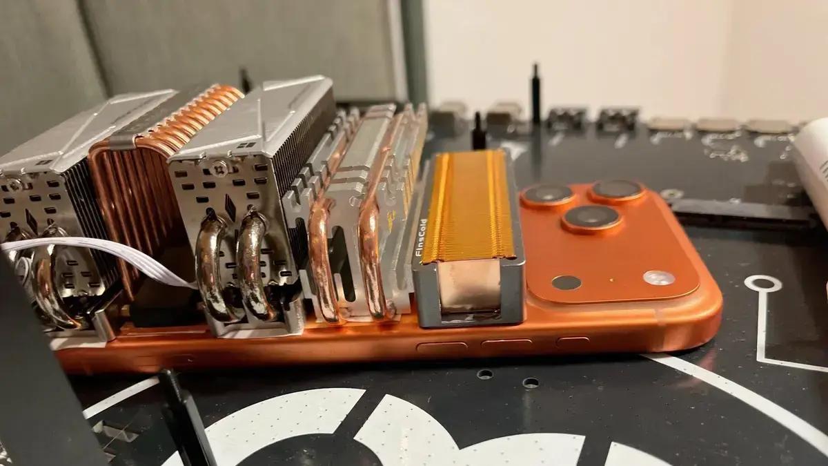 Modificação extrema no iPhone 17 Pro melhora resfriamento e desempenho