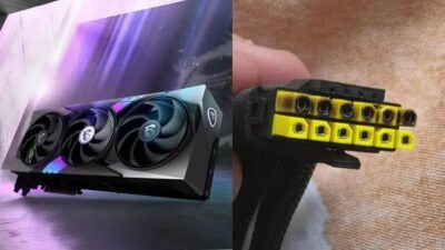 Usuário relata duas vezes o derretimento do conector da placa MSI RTX 5090 com adaptador amarelo