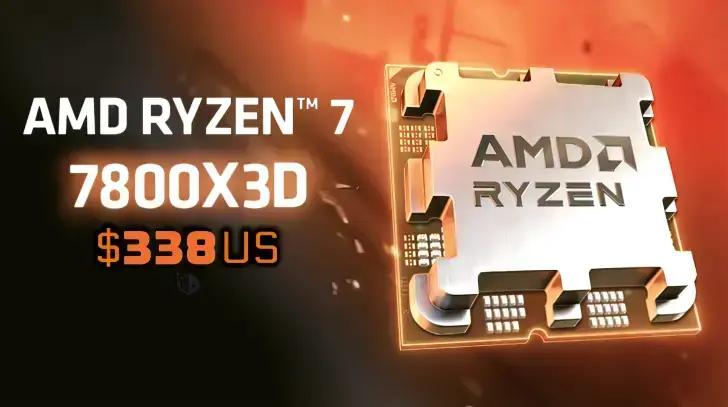 Processador Ryzen 7 7800X3D está disponível por US$ 338 na Amazon, oferta não válida no Brasil