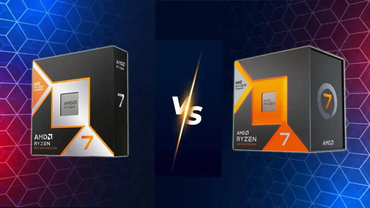 Comparativo entre AMD Ryzen 7 9800X3D e 7800X3D para jogos 1 Comparativo entre AMD Ryzen 7 9800X3D e 7800X3D para jogos