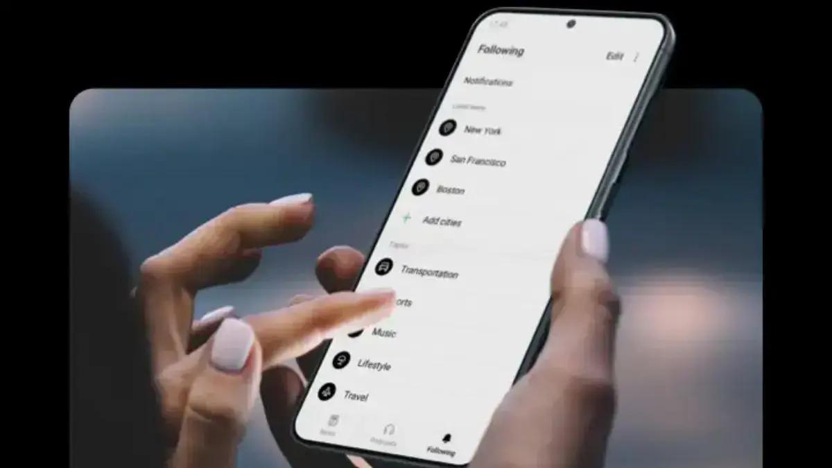 Samsung News agora traz informações em tempo real sobre esportes e mercado financeiro com parceria do Yahoo