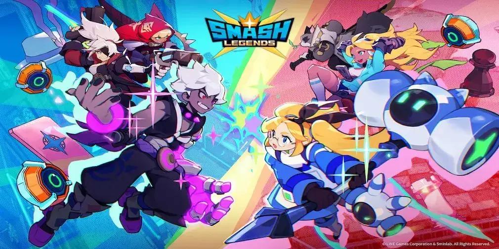 Lista de níveis de Smash Legends com os personagens organizados por função