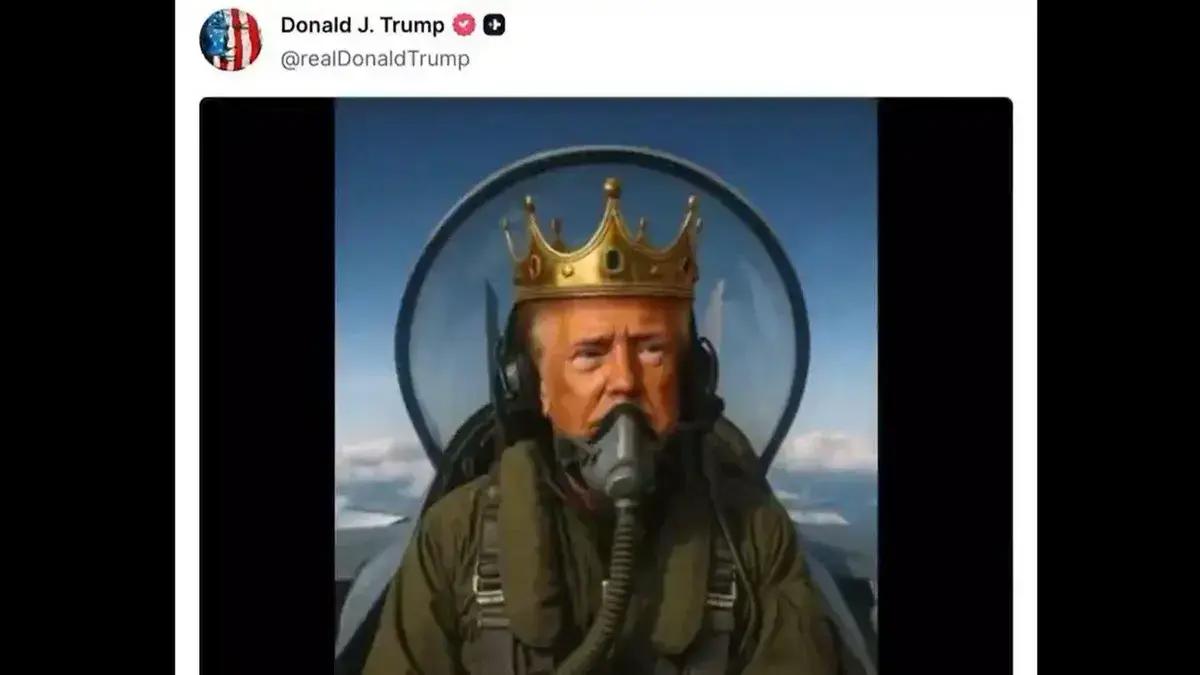 Trump divulga vídeo gerado por IA com cena controversa durante protestos nos EUA