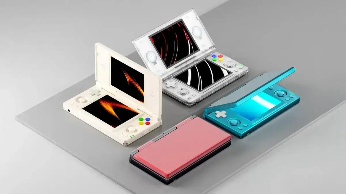 Novo console portátil ANBERNIC RG DS traz design clamshell para jogos clássicos do Nintendo DS 1 Novo console portátil ANBERNIC RG DS traz design clamshell para jogos clássicos do Nintendo DS