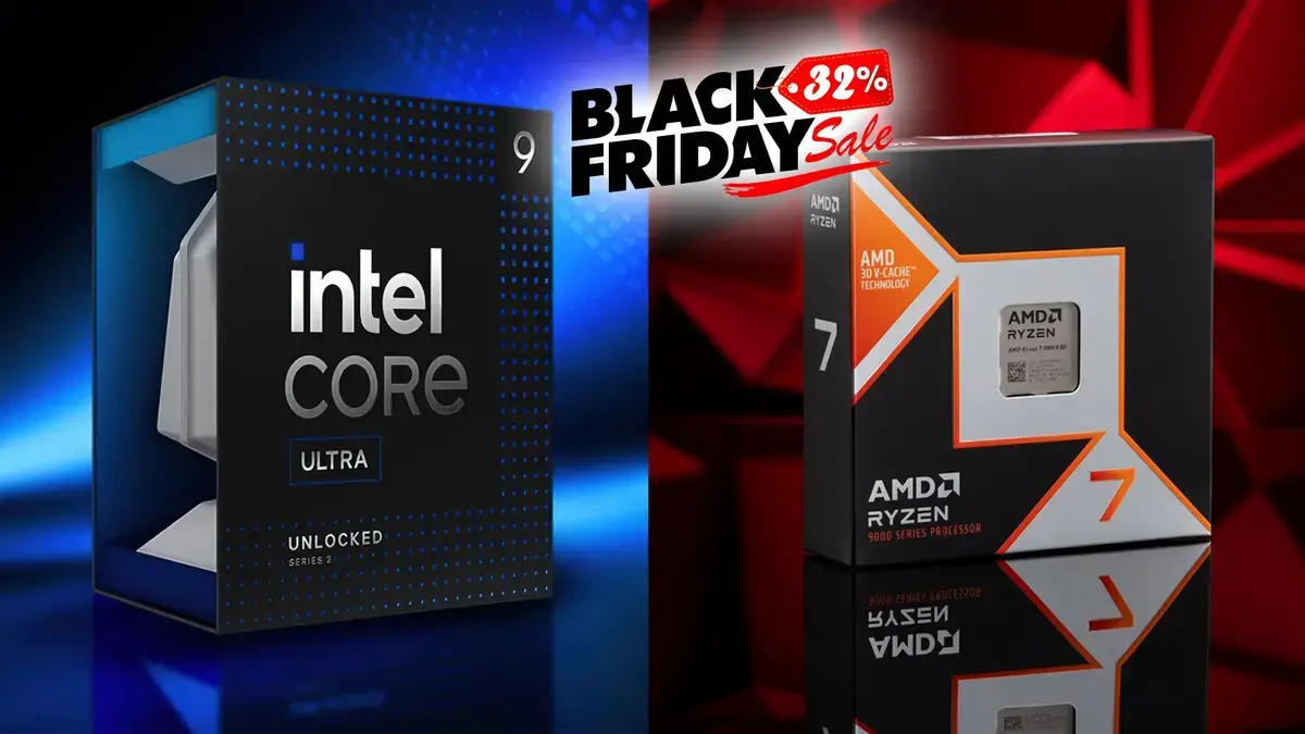 Promoções da Black Friday nos EUA: CPUs Ryzen 9800X3D a US$ 454 e Core Ultra 5 245KF a US$ 169
