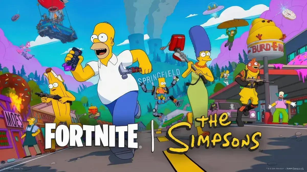 Fortnite lança a Ilha de Springfield no crossover com Os Simpsons
