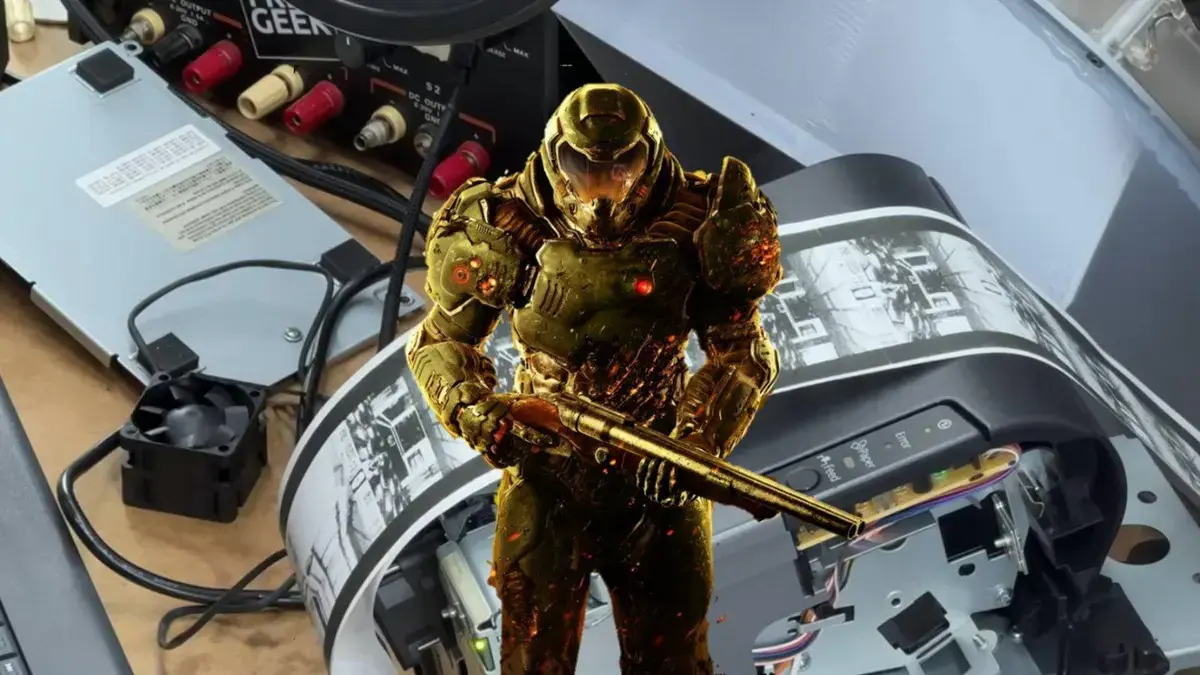 Youtubers jogam DOOM e Minecraft em impressora de recibos no Brasil 55 Youtubers jogam DOOM e Minecraft em impressora de recibos no Brasil